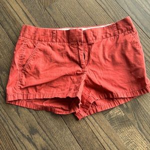 J. Crew burnt orange shorts